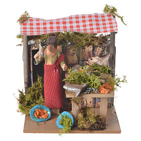 Bewegliche Krippenfiguren: Fisch Verkäufer 7cm bewegliche Krippenfigur Bewegliche Krippenfiguren: Fisch Verkäufer 7cm bewegliche Krippenfigur