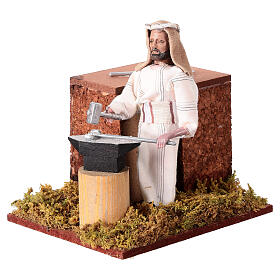 Arabian smith, animated nativity figurine, 12cm