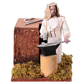 Arabian smith, animated nativity figurine, 12cm