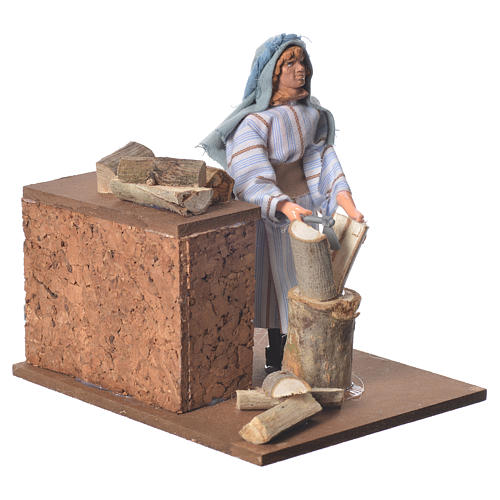 Arabian woodcutter, animated nativity figurine 12cm 3