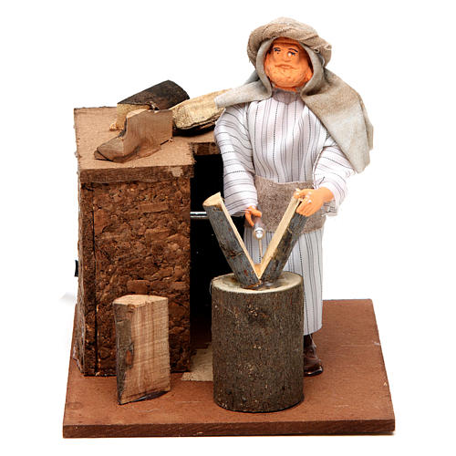 Arabian woodcutter, animated nativity figurine 12cm 5