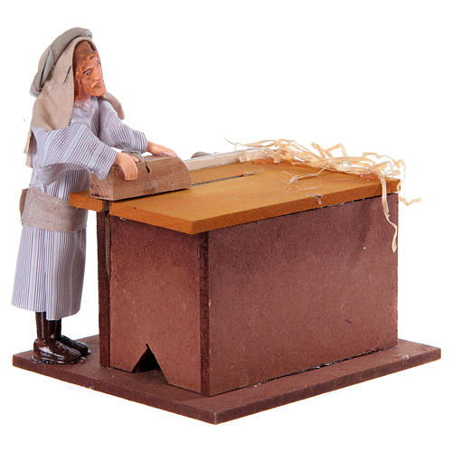 Arabian carpenter, animated nativity figurine 12cm 3