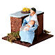 Arabian woman cradling child 12cm animated Nativity s2