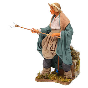 Neapolitanische Krippe: Bauer 24cm bewegliche Krippenfigur Neapolitanische Krippe: Bauer 24cm bewegliche Krippenfigur