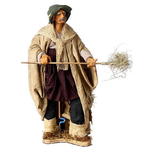 Camponês em movimento para presépio napolitano com figuras altura média 24 cm 1