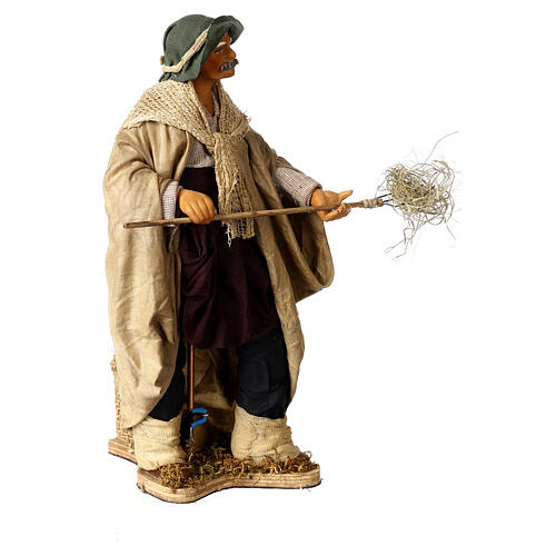 Camponês em movimento para presépio napolitano com figuras altura média 24 cm 3