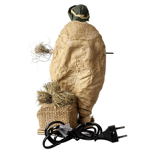 Camponês em movimento para presépio napolitano com figuras altura média 24 cm 4