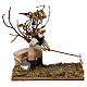 Landwirt mit Baum 12cm bewegliche Krippenfigur s1