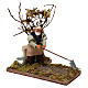 Landwirt mit Baum 12cm bewegliche Krippenfigur s2