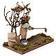 Landwirt mit Baum 12cm bewegliche Krippenfigur s3