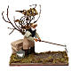 Farmer with tree animated Neapolitan Nativity figurine 12cm s1