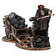 Man with coal cart, animated Neapolitan Nativity figurine 14cm s1