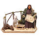 Woman with sheep, animated Neapolitan Nativity figurine 14cm s1