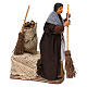 Woman sweeping, animated Neapolitan Nativity figurine 14cm s3