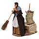 Woman sweeping, animated Neapolitan Nativity figurine 14cm s2