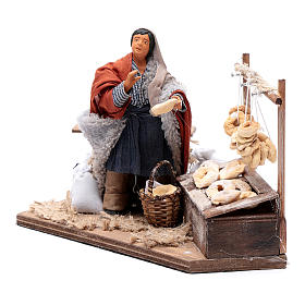 Neapolitanische Krippe: Backwarenverkäufer 12cm bewegliche Krippenfigur Neapolitanische Krippe: Backwarenverkäufer 12cm bewegliche Krippenfigur