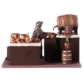 Wine maker, animated Neapolitan Nativity figurine 12cm