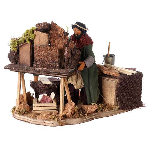 Nativity artist, animated Neapolitan Nativity figurine 12cm 3