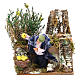 Animated nativity figurine 10cm man collecting lemons s1