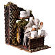 Animated nativity figurine 10cm man cheese seller s3