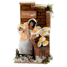 Animated nativity figurine 10cm bread stall