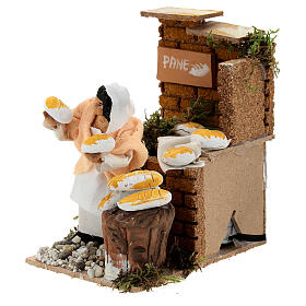 Animated nativity figurine 10cm bread stall