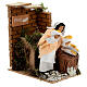 Animated nativity figurine 10cm bread stall s3