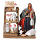 Milk seller with stall, animated Neapolitan Nativity figurine 14cm s1