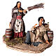 Drunkard and Woman with broom 14cm neapolitan animated Nativity s2