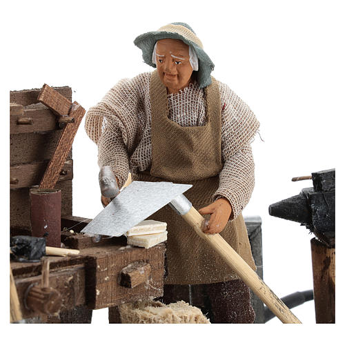 Hoe fixer with desk 12cm neapolitan animated Nativity 2