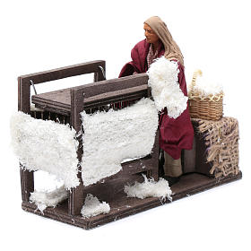 Scène cardeur de laine 14 cm crèche napolitaine