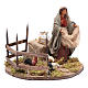 Lady feeding birds, animated Neapolitan Nativity figurine 14cm s3