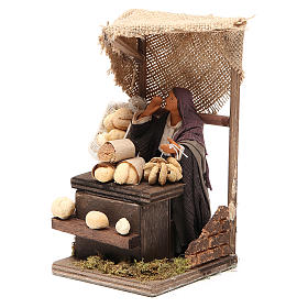 Neapolitanische Krippe: Bäckerin mit Stand 12cm bewegliche Krippenfigur Neapolitanische Krippe: Bäckerin mit Stand 12cm bewegliche Krippenfigur