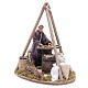 Man with sieve for animated Neapolitan Nativity, 14cm s3