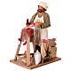 Butcher figurine for animated Neapolitan Nativity, 24cm s3