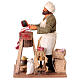 Butcher figurine for animated Neapolitan Nativity, 24cm s5
