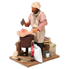 Crèche Napolitaine: Boucher animation crèche napolitaine 24 cm