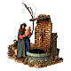 Animated Woman figurine with real fountain for Neapolitan Nativity, 12cm s2