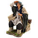 Animated Man looking in the distance figurine for Neapolitan Nativity, 24cm s3