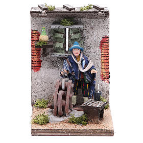 Presepe Napoletano: Arrotino movimento 10 cm presepe Napoli