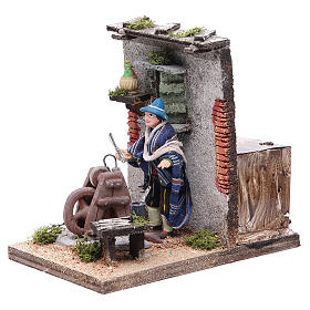 Presepe Napoletano: Arrotino movimento 10 cm presepe Napoli