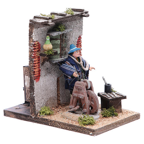 Arrotino movimento 10 cm presepe Napoli 3