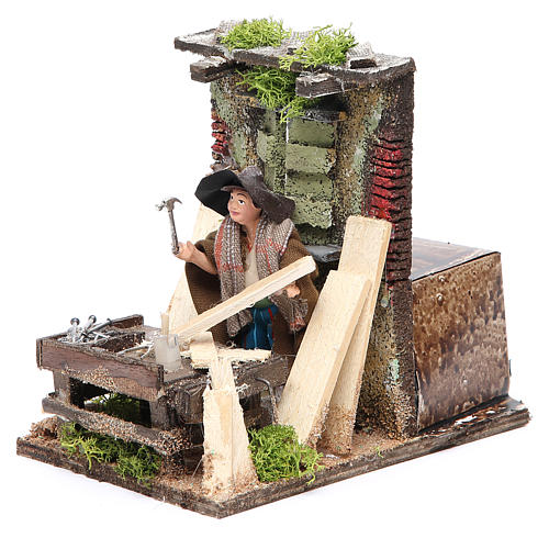 Falegname movimento 10 cm presepe napoletano 2
