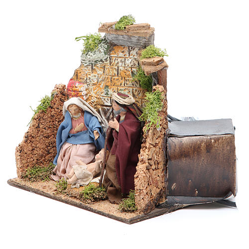 Nativity scene animated figurine for Neapolitan Nativity, 10cm 2
