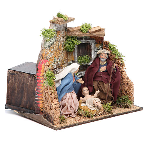 Nativity scene animated figurine for Neapolitan Nativity, 10cm 3