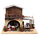 Nativité avec bucheron animation crèche 12 cm s1
