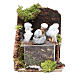 Man with candy floss measuring 7cm, animated nativity figurine s1