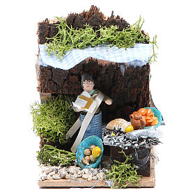 Bewegliche Krippenfiguren: Fischhändler 4cm bewegliche Krippenfigur Bewegliche Krippenfiguren: Fischhändler 4cm bewegliche Krippenfigur