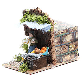 Bewegliche Krippenfiguren: Fischhändler 4cm bewegliche Krippenfigur Bewegliche Krippenfiguren: Fischhändler 4cm bewegliche Krippenfigur