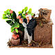 Man picking oranges measuring 10cm, animated nativity figurine s1